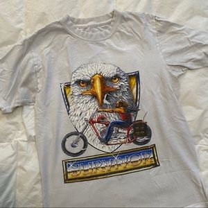 🚫SOLD🚫 VINTAGE PAPER-THIN BIKER TEE ✨😍